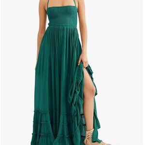 VERGOODR Women's Cotton Sexy Sleeveless Boho Beach Backless Long Bohemian Dress